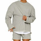 Lennox - Men's Relaxed Fit Sweatshirt Shorts Set