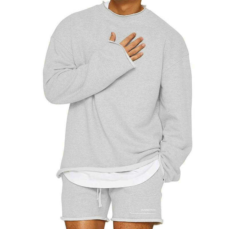Lennox - Men's Relaxed Fit Sweatshirt Shorts Set