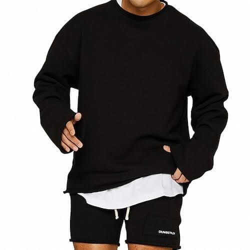 Lennox - Men's Relaxed Fit Sweatshirt Shorts Set