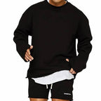 Lennox - Men's Relaxed Fit Sweatshirt Shorts Set