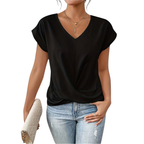 Lennox | Women's Casual V-Neck Twisted Shirt