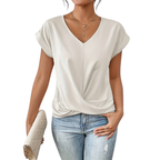 Lennox | Women's Casual V-Neck Twisted Shirt
