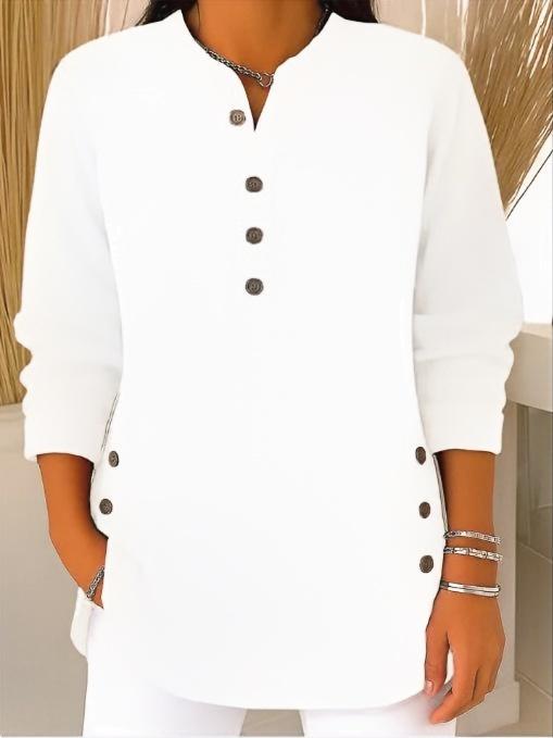 Lennox | Women's Cozy Henley Sweater with Button Detail