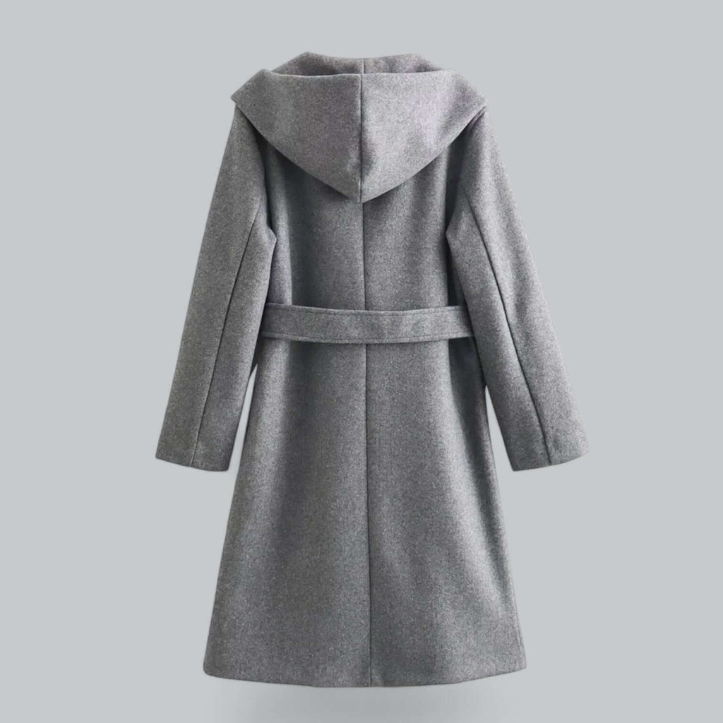 Lenora - Women's Hooded Belted Trench Coat