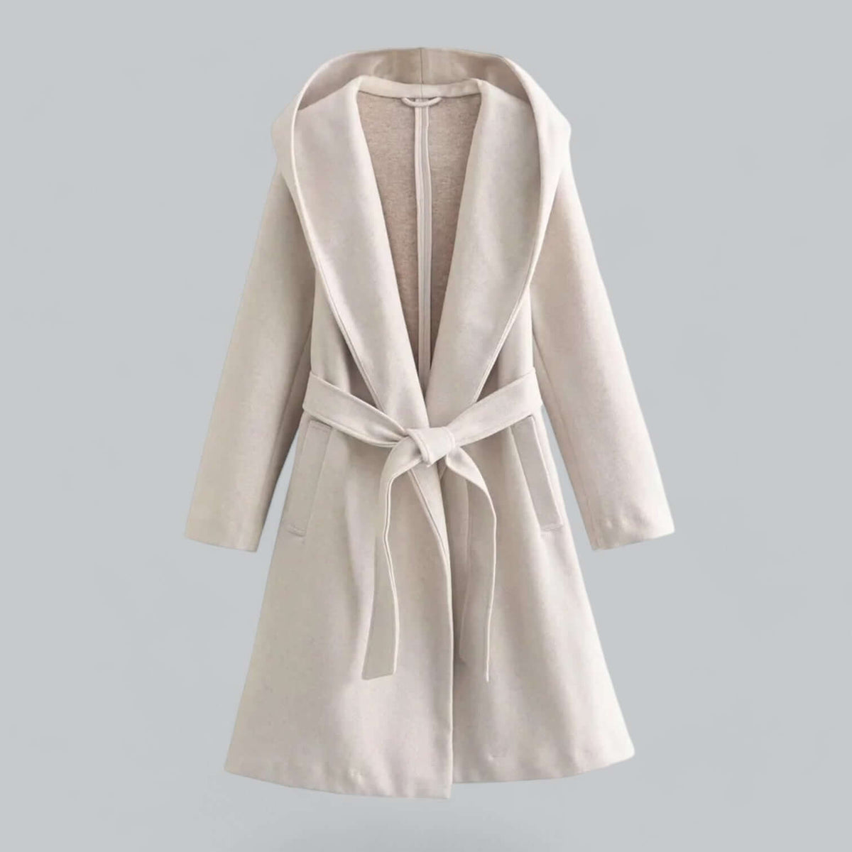Lenora - Women's Hooded Belted Trench Coat
