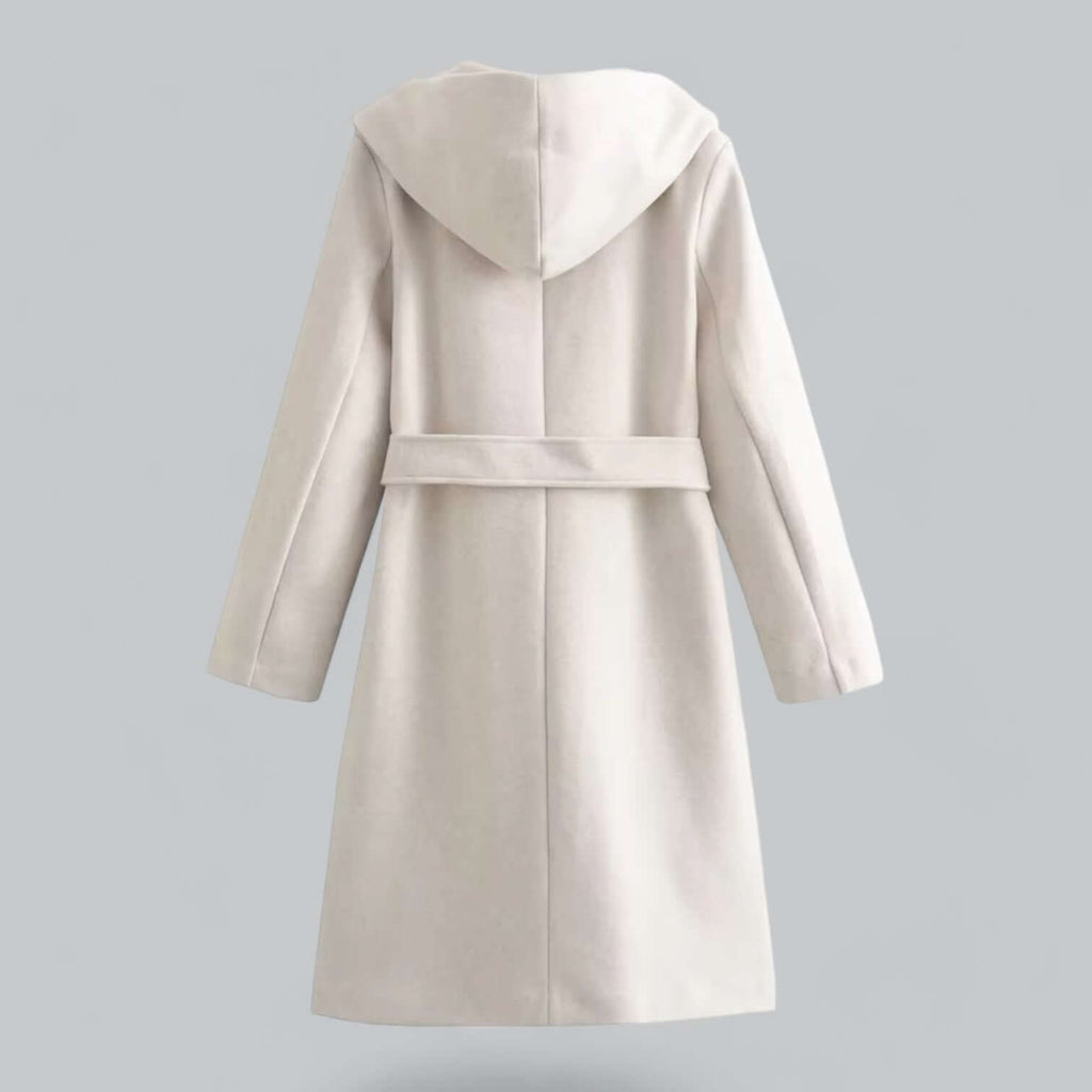 Lenora - Women's Hooded Belted Trench Coat
