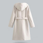 Lenora - Women's Hooded Belted Trench Coat