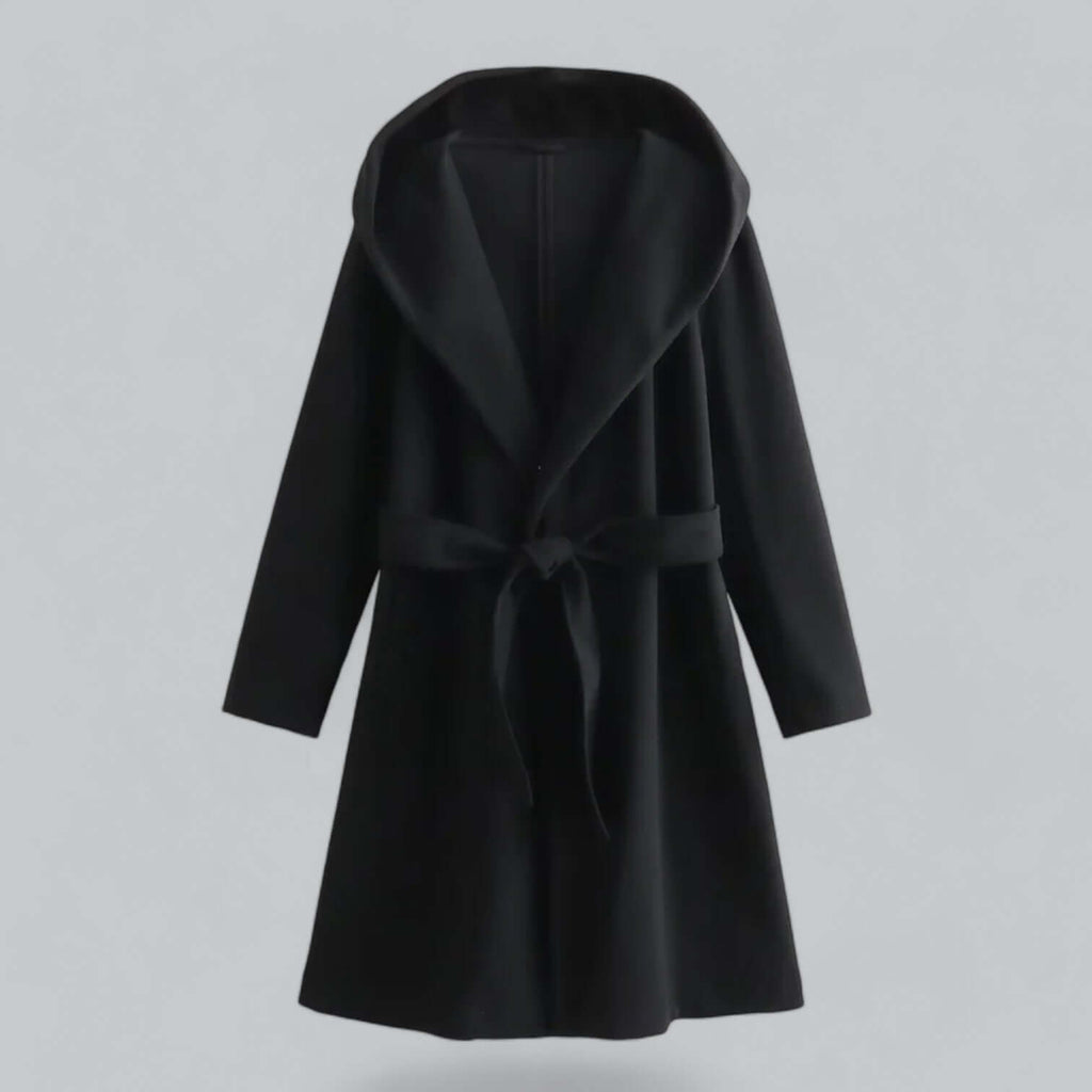 Lenora - Women's Hooded Belted Trench Coat