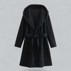 Lenora - Women's Hooded Belted Trench Coat