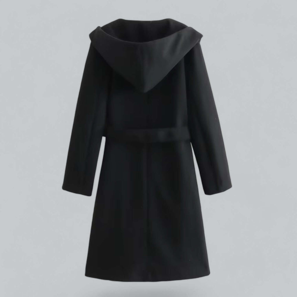 Lenora - Women's Hooded Belted Trench Coat