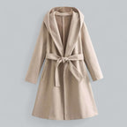 Lenora - Women's Hooded Belted Trench Coat