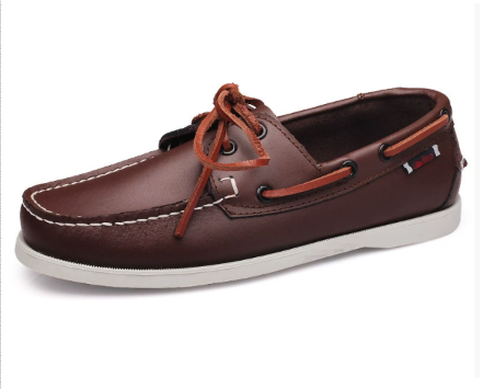 Lachlan - Men's Classic Moccasins with Contrast Details