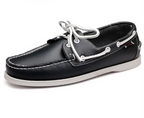 Lachlan - Men's Classic Moccasins with Contrast Details