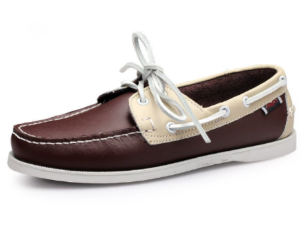 Lachlan - Men's Classic Moccasins with Contrast Details