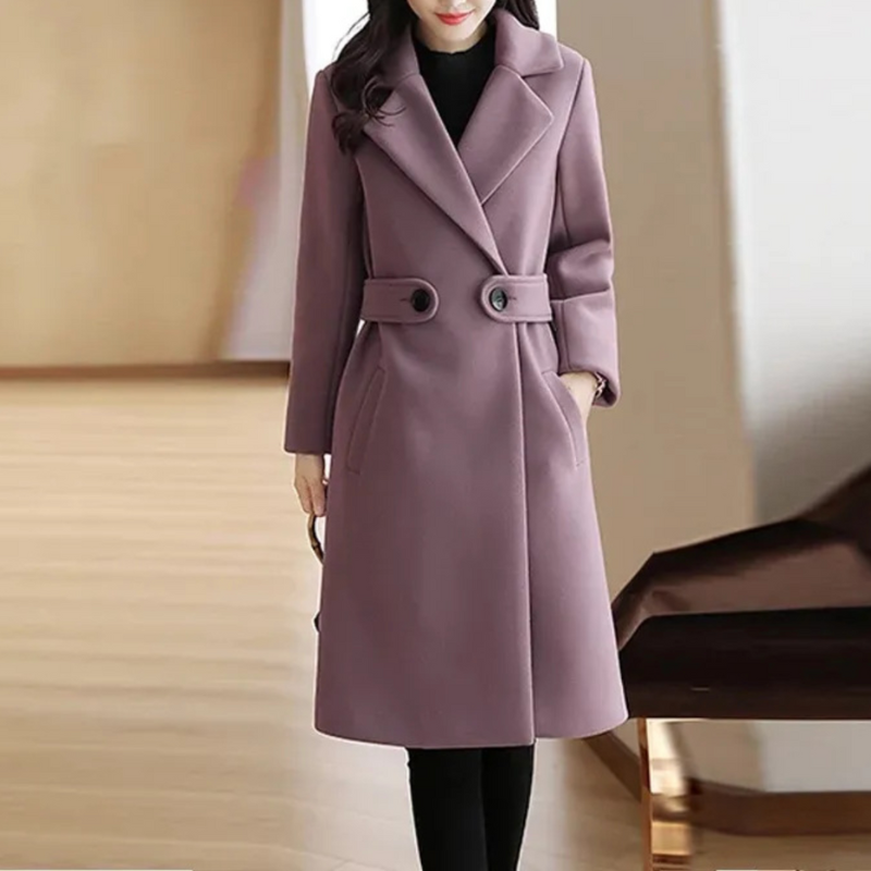 Liora - Women's Classic Double-Breasted Trench Coat