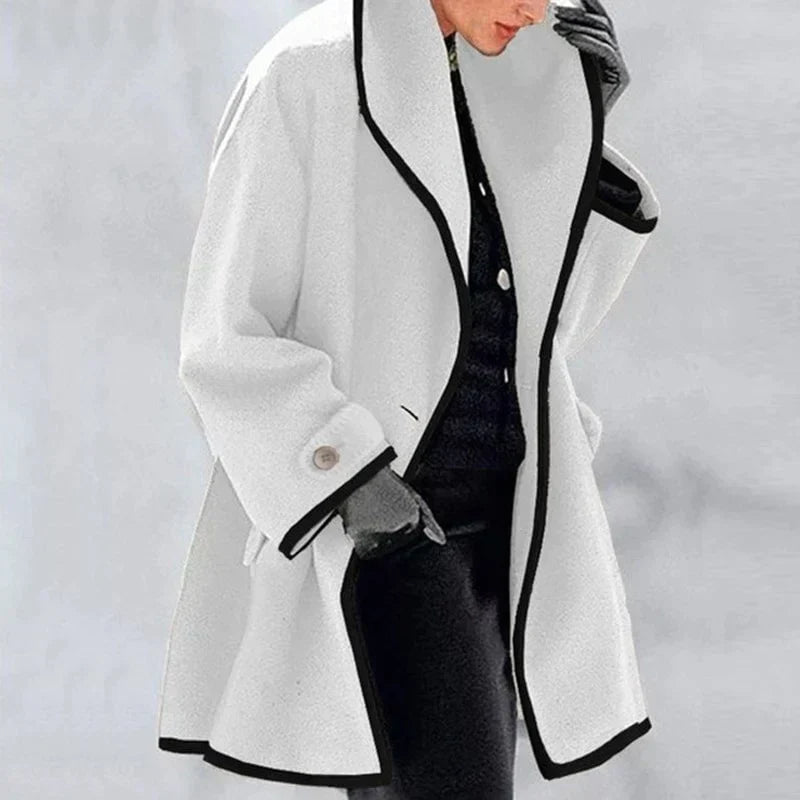 Liora - Women's Cozy Double-Breasted Fleece Jacket