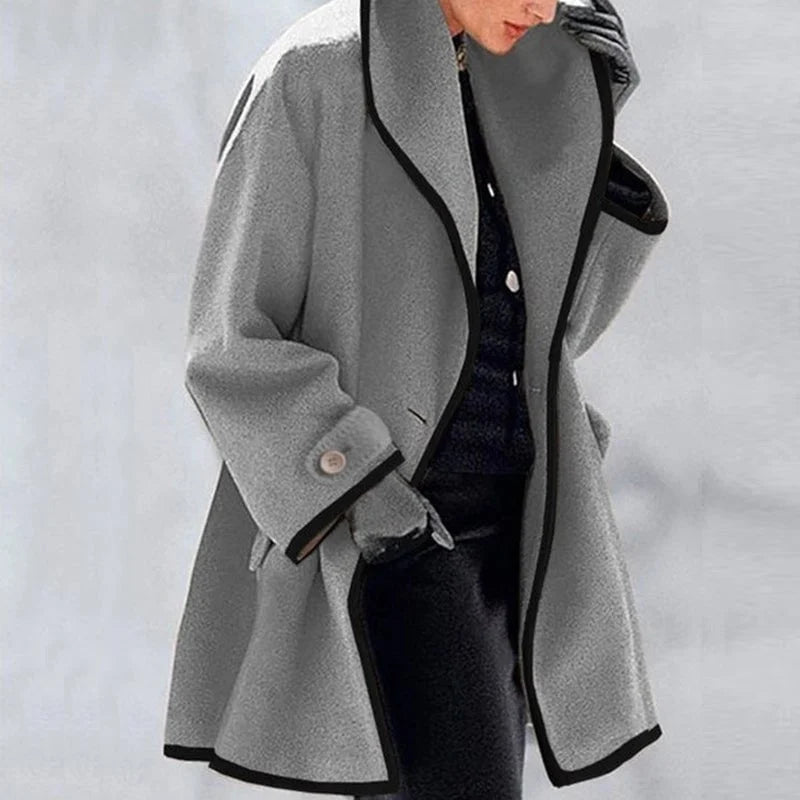 Liora - Women's Cozy Double-Breasted Fleece Jacket