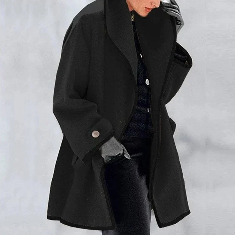Liora - Women's Cozy Double-Breasted Fleece Jacket