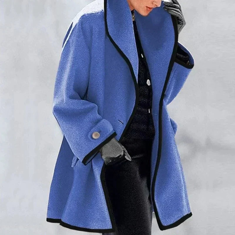 Liora - Women's Cozy Double-Breasted Fleece Jacket