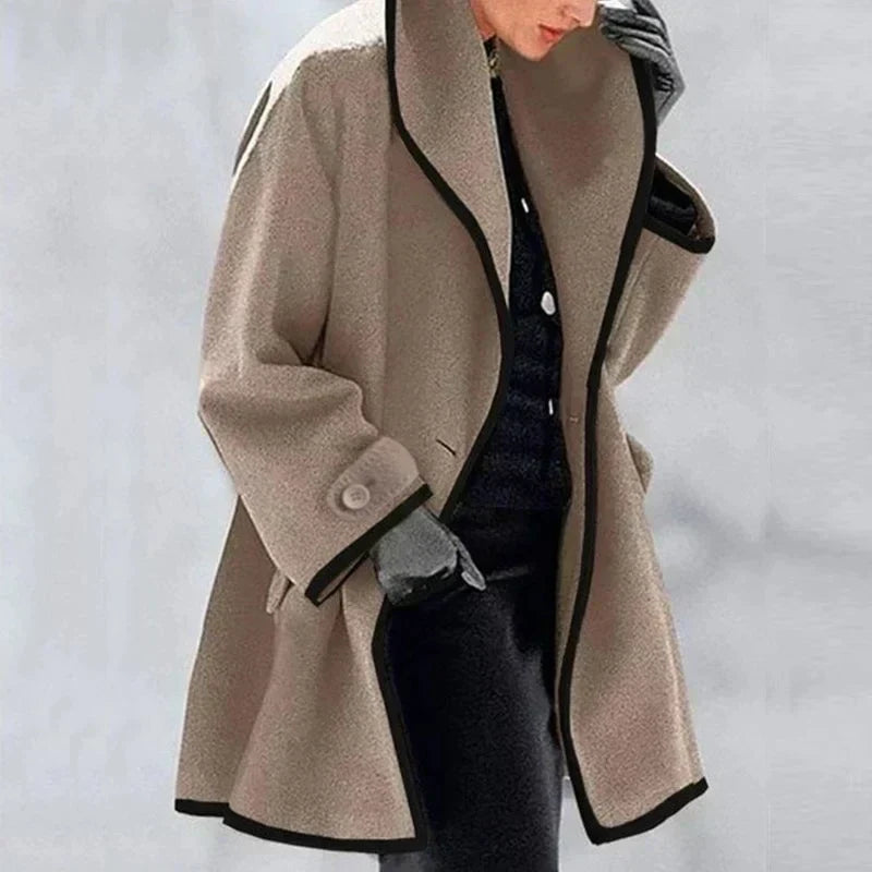 Liora - Women's Cozy Double-Breasted Fleece Jacket