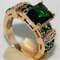 Liora - Women's Elegant Green Gemstone Ring