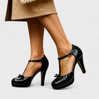 Liora - Women's Elegant High Heels with T-Strap