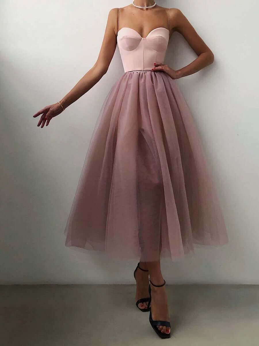 Liora - Women's Elegant Pleated Cocktail Dress