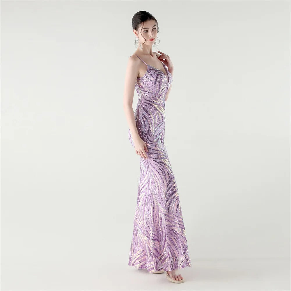 Liora - Women's Elegant Sequin Wedding Guest Dress