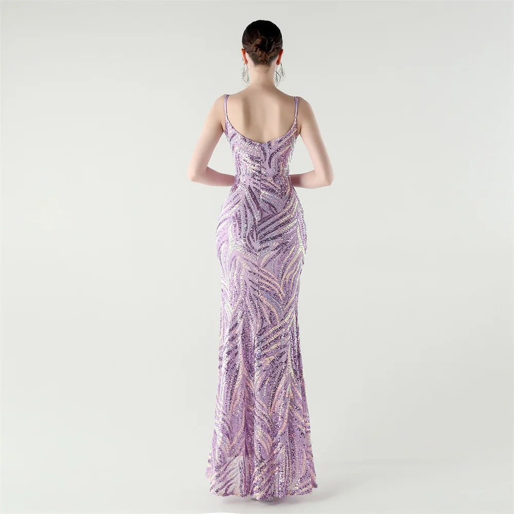Liora - Women's Elegant Sequin Wedding Guest Dress
