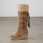 Liora - Women's Winter Wedge Knee-High Boots