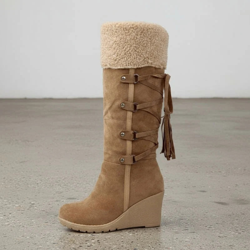 Liora - Women's Winter Wedge Knee-High Boots