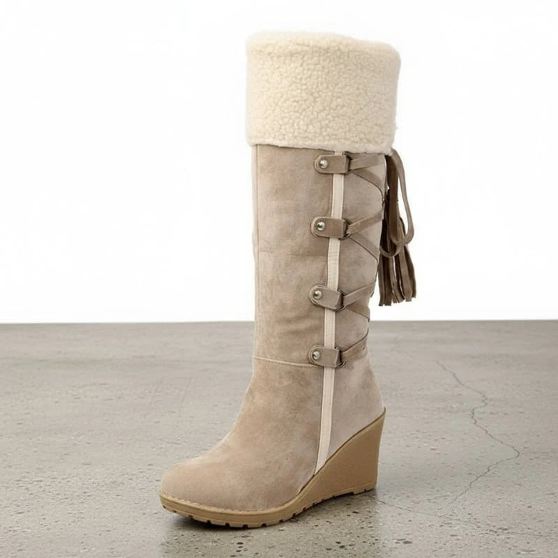 Liora - Women's Winter Wedge Knee-High Boots