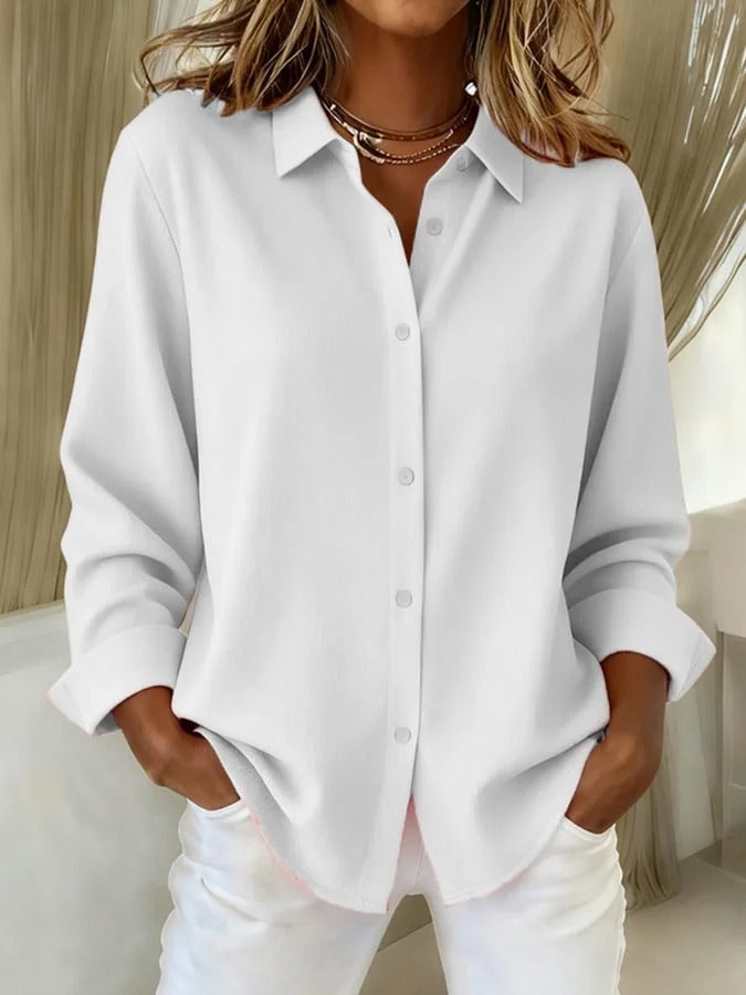 Livia | Women's Elegant Collared Blouse with Button-Down Design