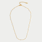 Livia - Women's Elegant Gold Necklace with Pearls