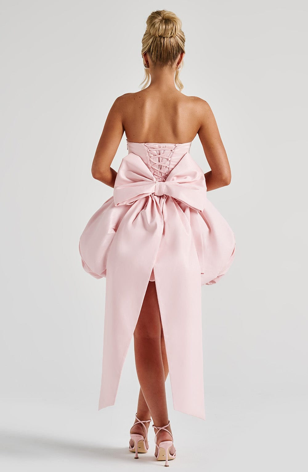 Lorelei - Women's Satin Cocktail Dress with Bow Detail