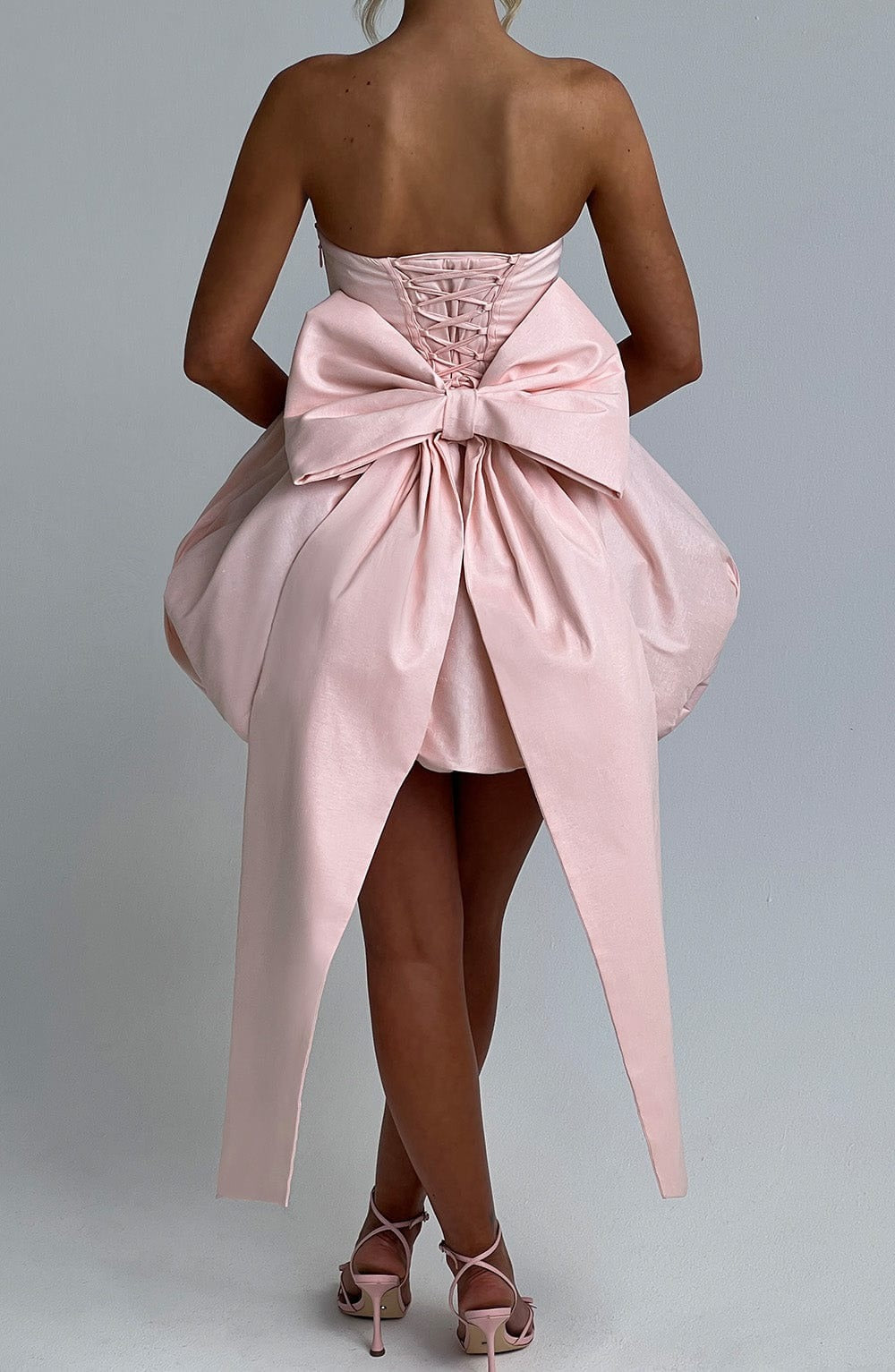 Lorelei - Women's Satin Cocktail Dress with Bow Detail