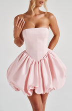 Lorelei - Women's Satin Cocktail Dress with Bow Detail