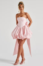 Lorelei - Women's Satin Cocktail Dress with Bow Detail