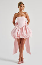 Lorelei - Women's Satin Cocktail Dress with Bow Detail