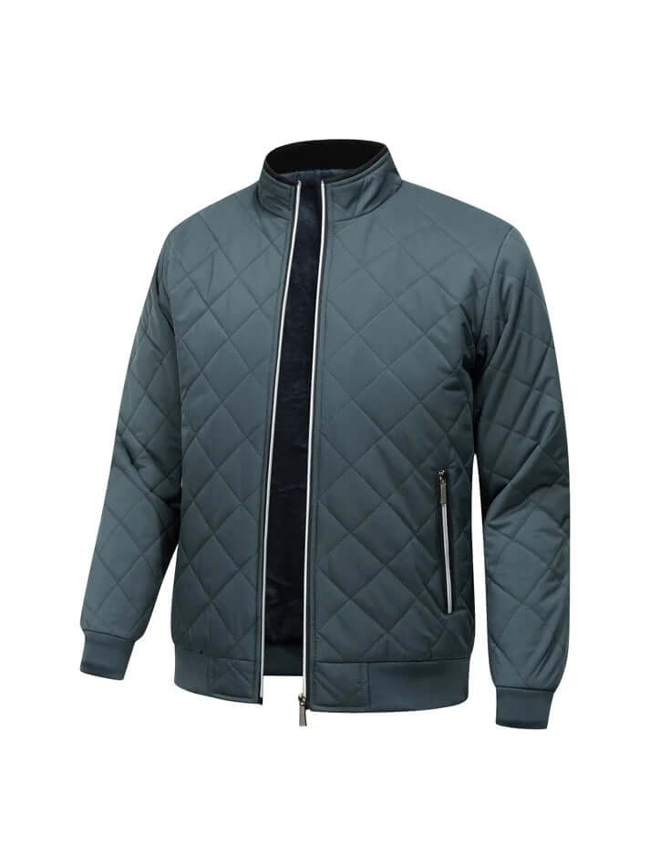 Lucien - Men's Quilted Winter Jacket with Faux Fur Lining
