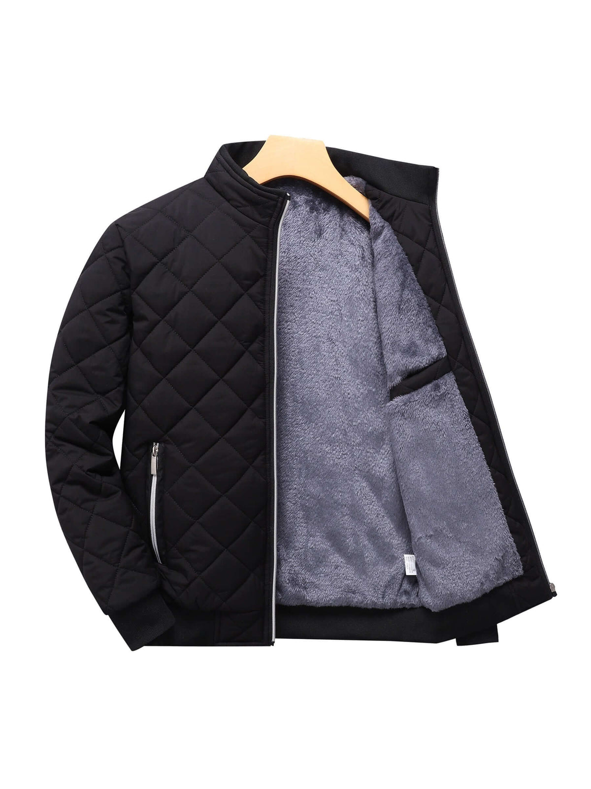 Lucien - Men's Quilted Winter Jacket with Faux Fur Lining