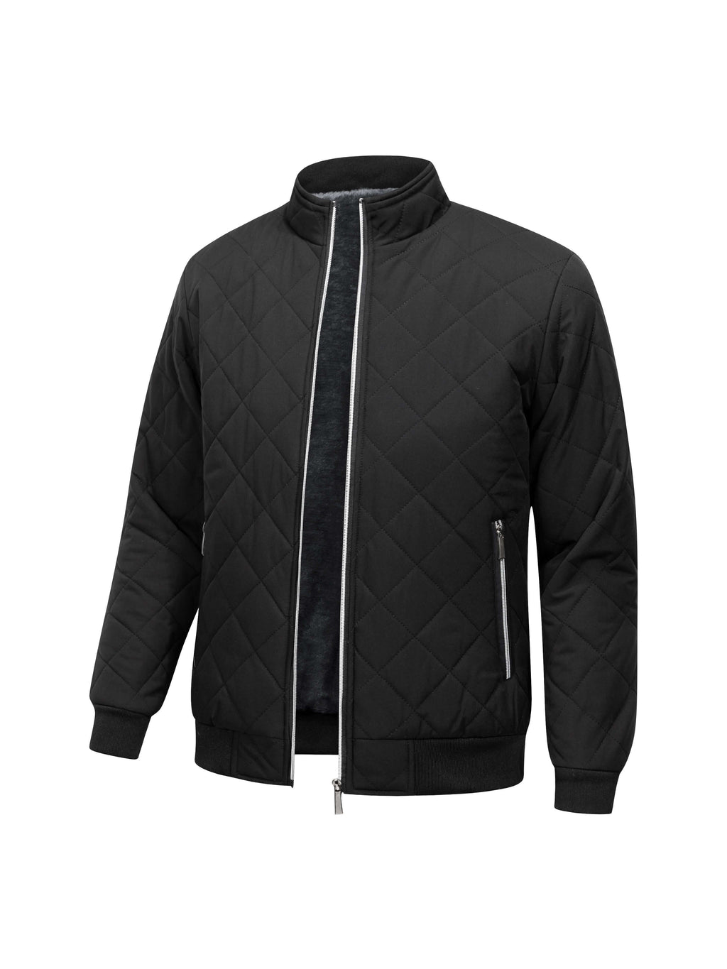 Lucien - Men's Quilted Winter Jacket with Faux Fur Lining