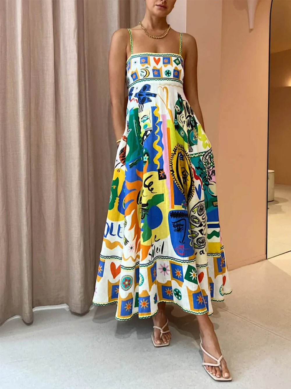 Tamsin | Women's Vibrant Print Maxi Dress