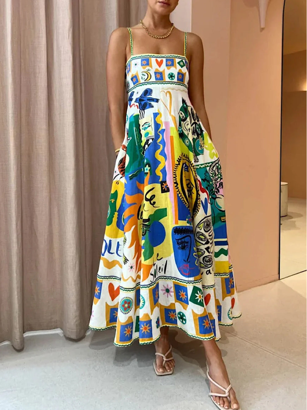 Tamsin | Women's Vibrant Print Maxi Dress