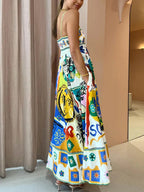 Tamsin | Women's Vibrant Print Maxi Dress