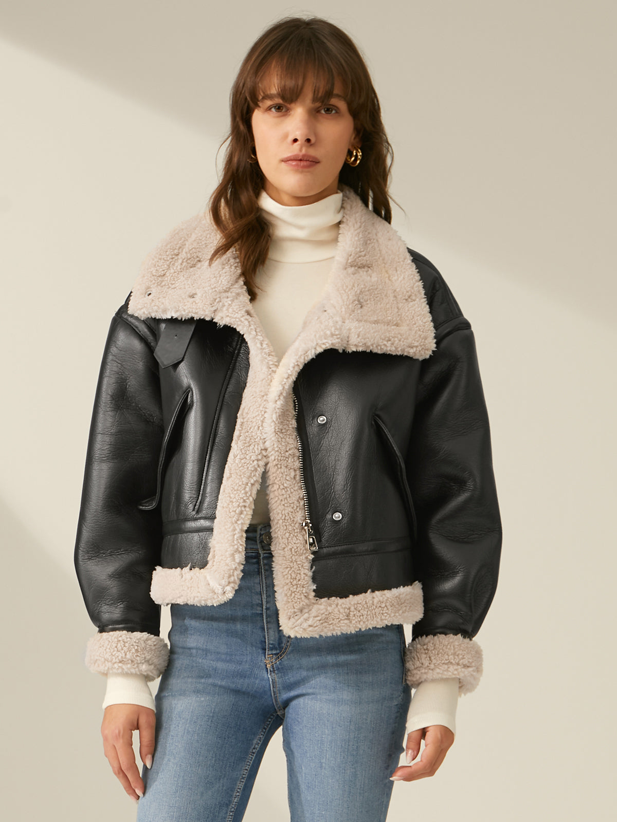 Lumen - Women's Cozy Winter Jacket with Shearling Lining