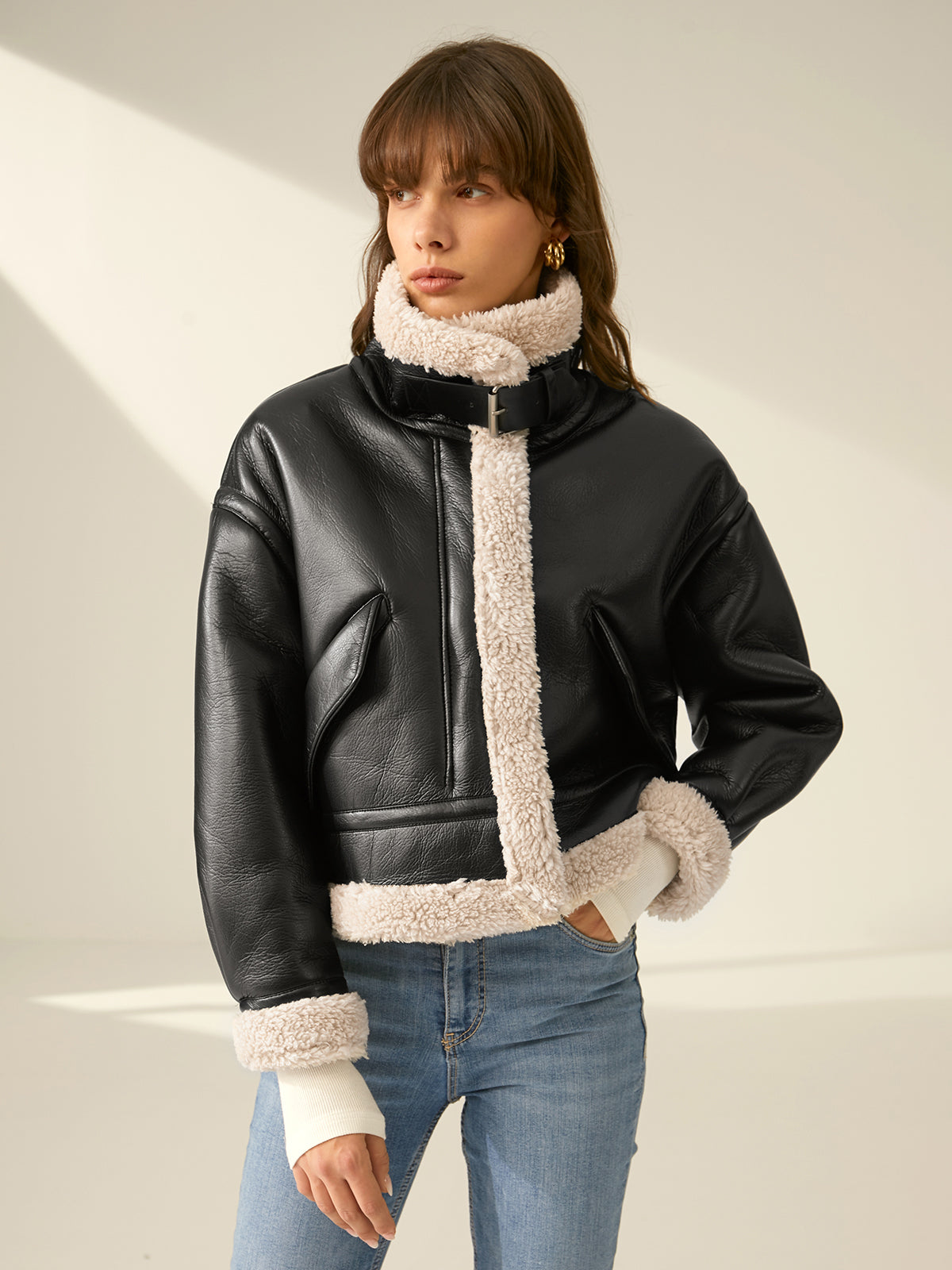 Lumen - Women's Cozy Winter Jacket with Shearling Lining