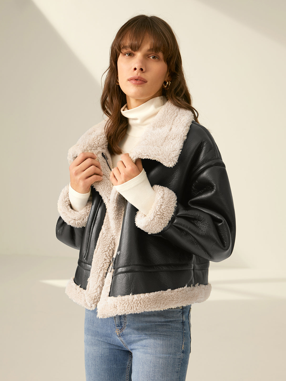Lumen - Women's Cozy Winter Jacket with Shearling Lining