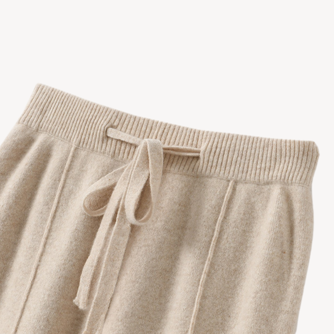 Lumen - Women's Wide Leg Cashmere Pants