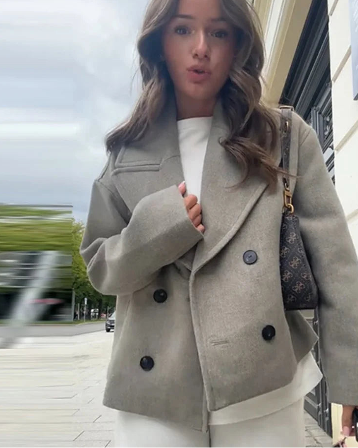 Margo - Women's Stylish Double-Breasted Pea Coat
